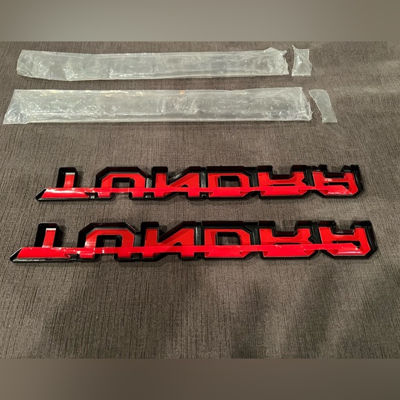 Black Toyota Tundra emblem overlays ***NOT EMBLEMS*** - Picture 1 of 3